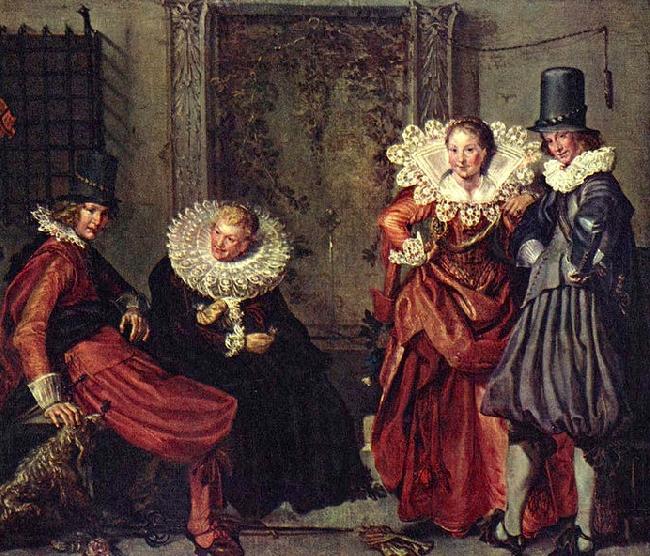 Willem Pieterszoon Buytewech Dignified couples courting